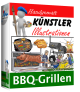 Künstler-Illustrationen BBQ-Grillen